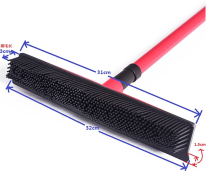 Pet Hair Removal Broom Mop – Advanced Fur Cleaning Tool with Washable Head | Hands-Free Home Cleaning