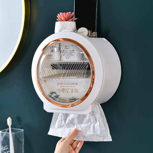 Punch Free Wall Mounted Washcloth Storage Box