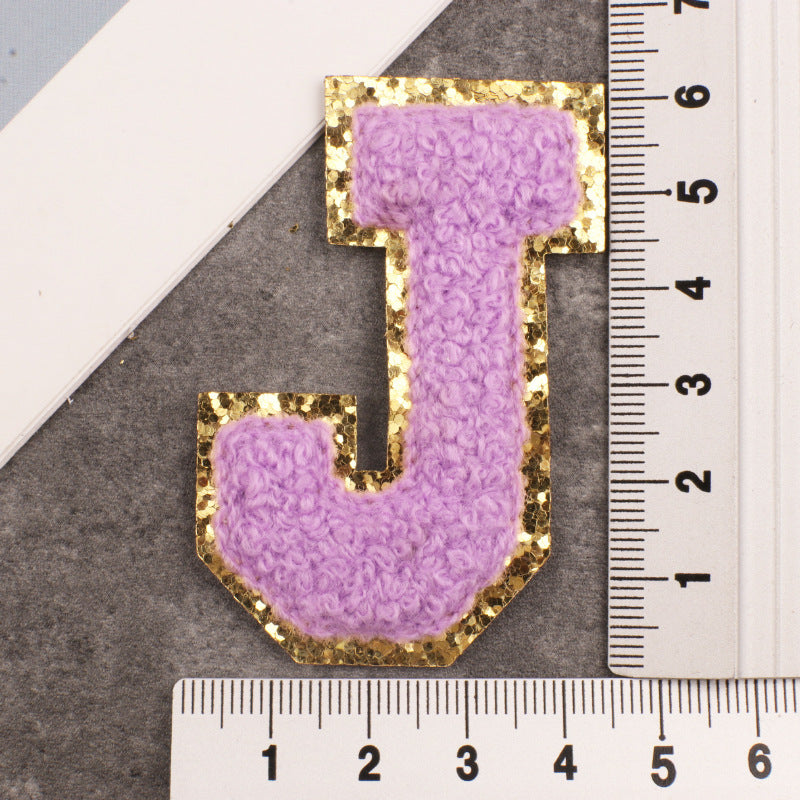 26 Patchs de Vêtements Brodés avec Lettres