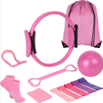 13-Piece Yoga & Pilates Set – Complete Home Workout Kit for Flexibility, Core Strength & Muscle Recovery