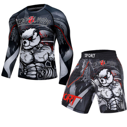 Men's Boxing  Fitness Compression Sportswear