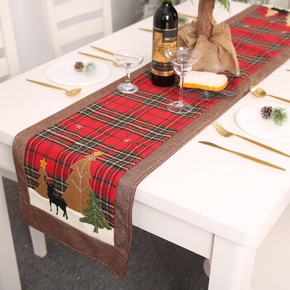 Salvamentel de mesa con diseño de alce y árboles