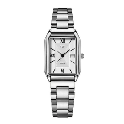 Classic Simple Square Watch – Affordable Luxury Steel Belt