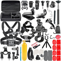 Compatible avec Apple, ensemble d'accessoires GoPro, sangle de poitrine, casque avec trépied pour GoPro Hero 4 3 2, accessoires universels