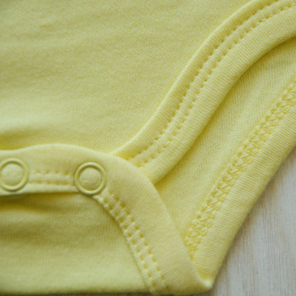 Newborn Solid Color Cotton One-piece Romper Crawl