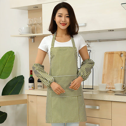 Peach Skin Fabric Cloth Stain-resistant Apron Set