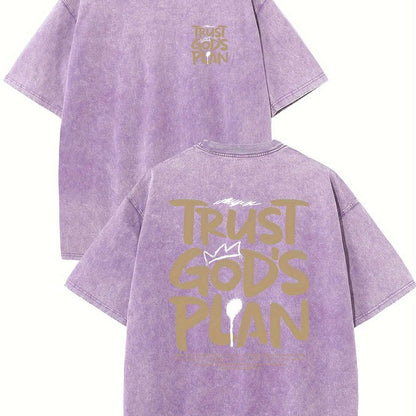 Retro Washed High Quality Cotton Pattern T-shirt