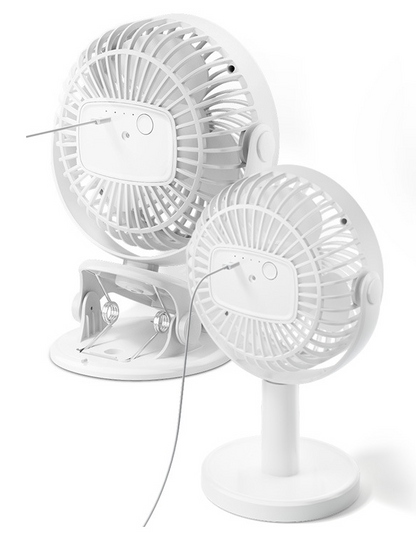 Mini Ventilateur de Bureau USB à Pince