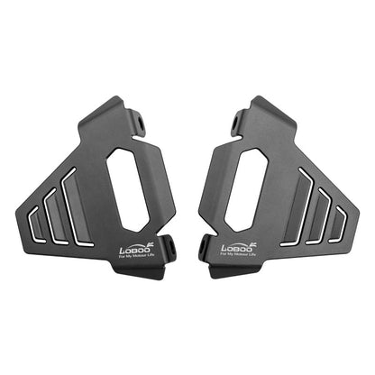LOBOO Brake Caliper Guard for BMW R1300GS / R1300GS Adventure – CNC Aluminum, Titanium Gray Anodized Finish