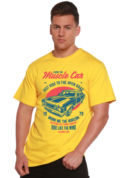 T-shirt à manches courtes Muscle Car Spun Bamboo® en viscose de bambou/coton biologique pour homme