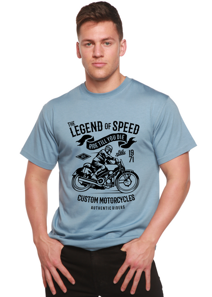 T-shirt graphique à manches courtes en viscose de bambou et coton biologique The Legend of Speed Spun Bamboo® pour hommes