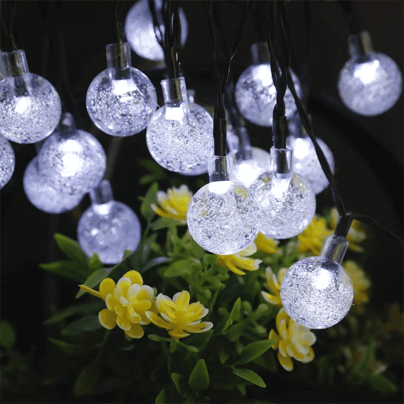 Solar Bubble Ball String Lights – Outdoor Waterproof LED Garden & Patio Lights