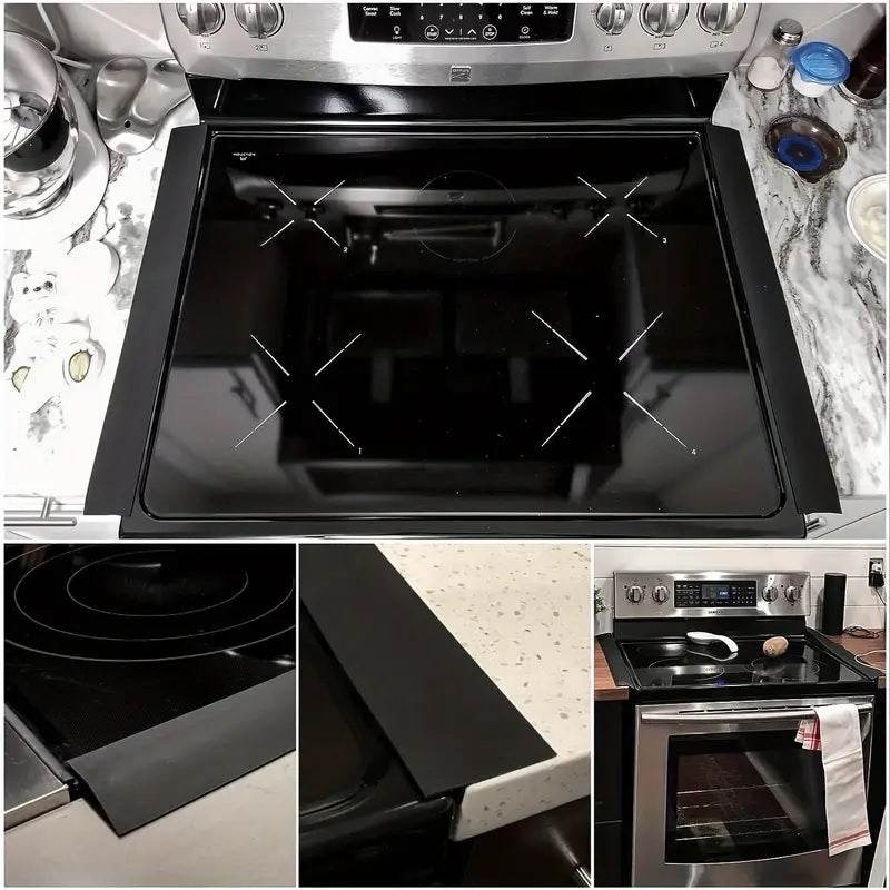 Bande d'étanchéité en silicone pour la protection de la cuisinière et du comptoir de cuisine – Anti-huile et anti-éclaboussures