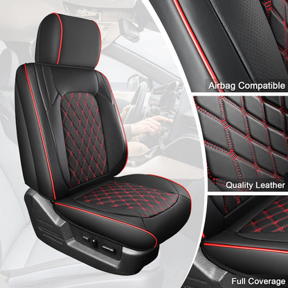 Umbrauto Truck Seat Cover Fit for  Silverado/Sierra,Red