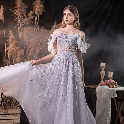Robe de mariée de soirée pour fille, modèle été