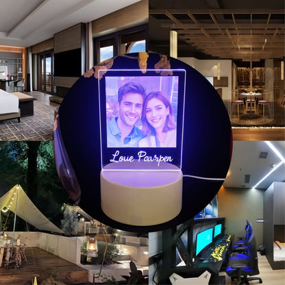 Veilleuse LED photo personnalisée – Lampe de table personnalisée, cadeau pour petite amie ou femmes