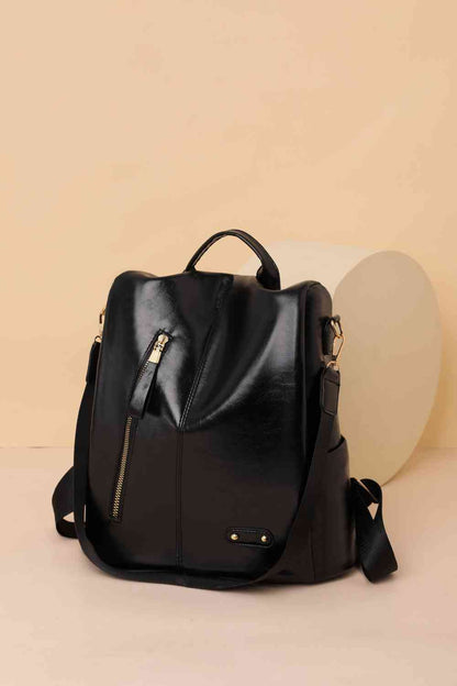 Mochila Marcy con cremallera y bolsillos – Elegante bolso multiusos de uso diario para mujer