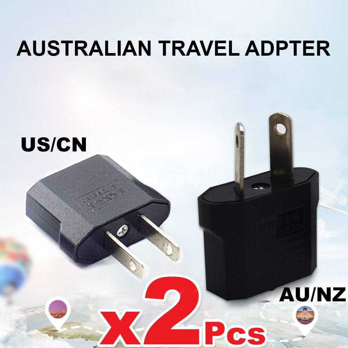 2x Us Travel Adapter Essential