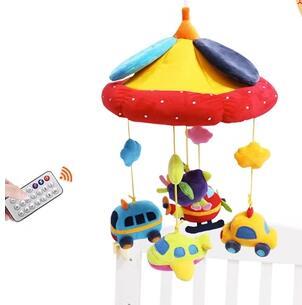 Bébé Musique Rotatif Tissu Chevet Cloche Nouveau-né Jouet de Confort