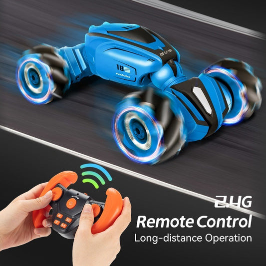 Coche de control remoto de juguete para niños con control gestual, escalada todoterreno e iluminación