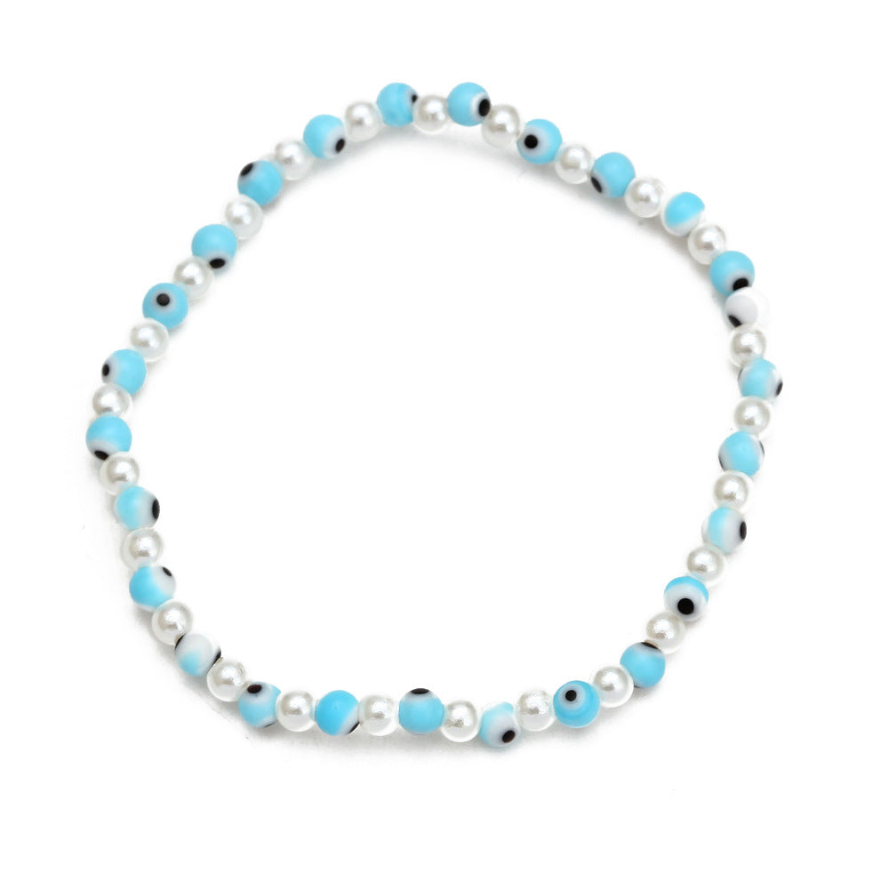 Women's Evil Eye Beads Bracelet Set – Colorful Boho Stackable Bracelets for Protection & Style