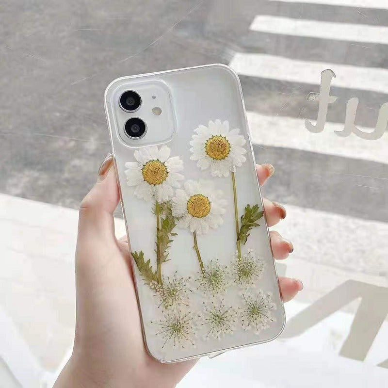 Epoxy Daisy Floral TPU iPhone Case