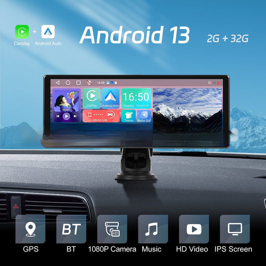 Pantalla CarPlayAuto HD táctil completa Android 130 PND versión WiFi