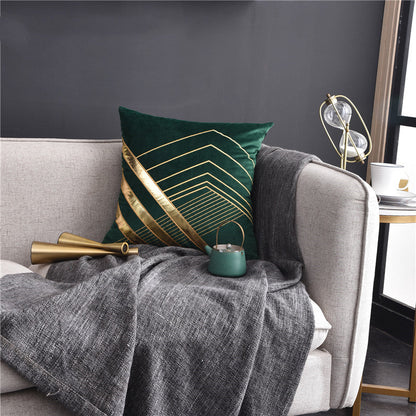 Light Luxury American Style Pillow Patch Leather Embroidered Cushion Sofa Cushion