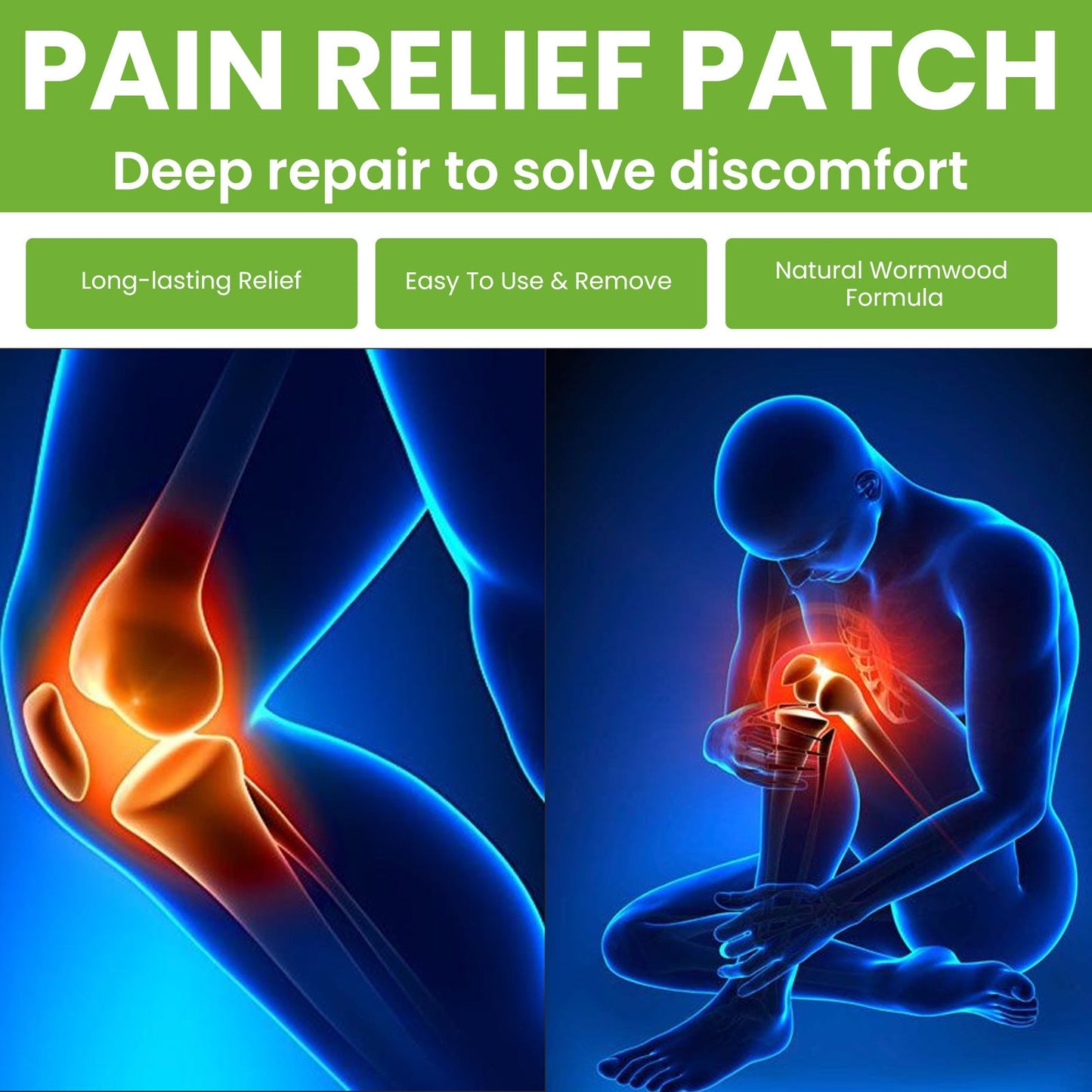 Patch de santé pour les douleurs musculaires et osseuses des jambes
