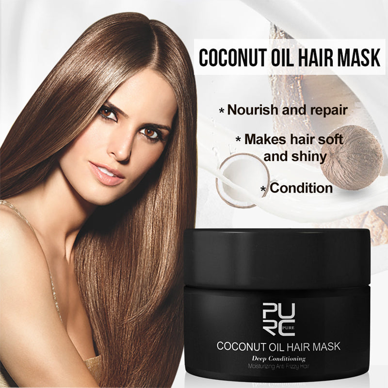 Masque capillaire lissant anti-chute – Contrôle des frisottis, répare et hydrate les cheveux abîmés