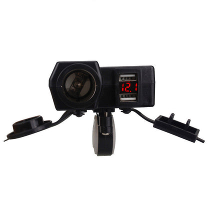 Accessoires de Modification pour Moto, Scooter, Voiture, Allumage de Cigarette, Double Port USB, Chargeur de Voiture Modifié avec Fil 42A