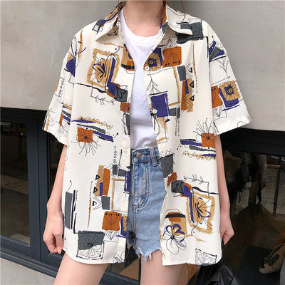 Camisa polo retro de manga corta para mujer Fenghua de Hong Kong