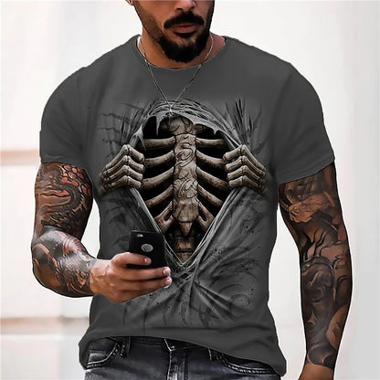 Nouveaux T-shirts d'été à manches courtes pour garçons avec impression 3D et motifs tendance