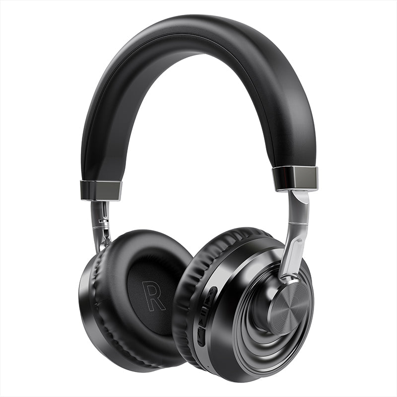 Casque Bluetooth en métal à porter sur la tête