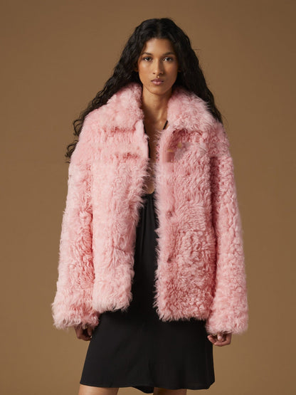 Lamb Wool Coat Women's Clothing