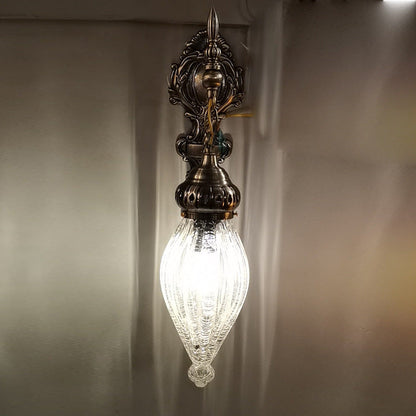 Hollow Wrought Iron Wall Lamp For Bedroom Western Restaurant