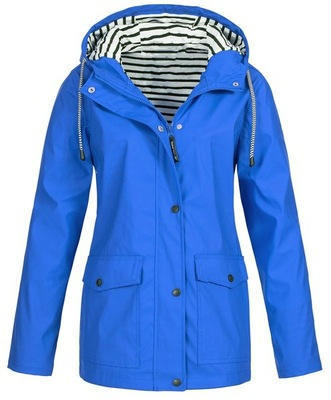 Blue Windbreaker Mountaineering Jacket – Cozy & Warm Interior, Lightweight All-Weather Protection