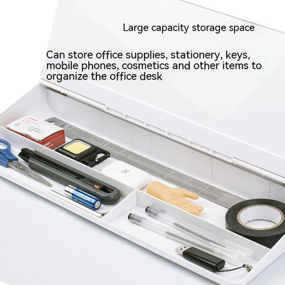 Computer Desktop Keyboard Portable Erasable Message Note Board Office Storage Box