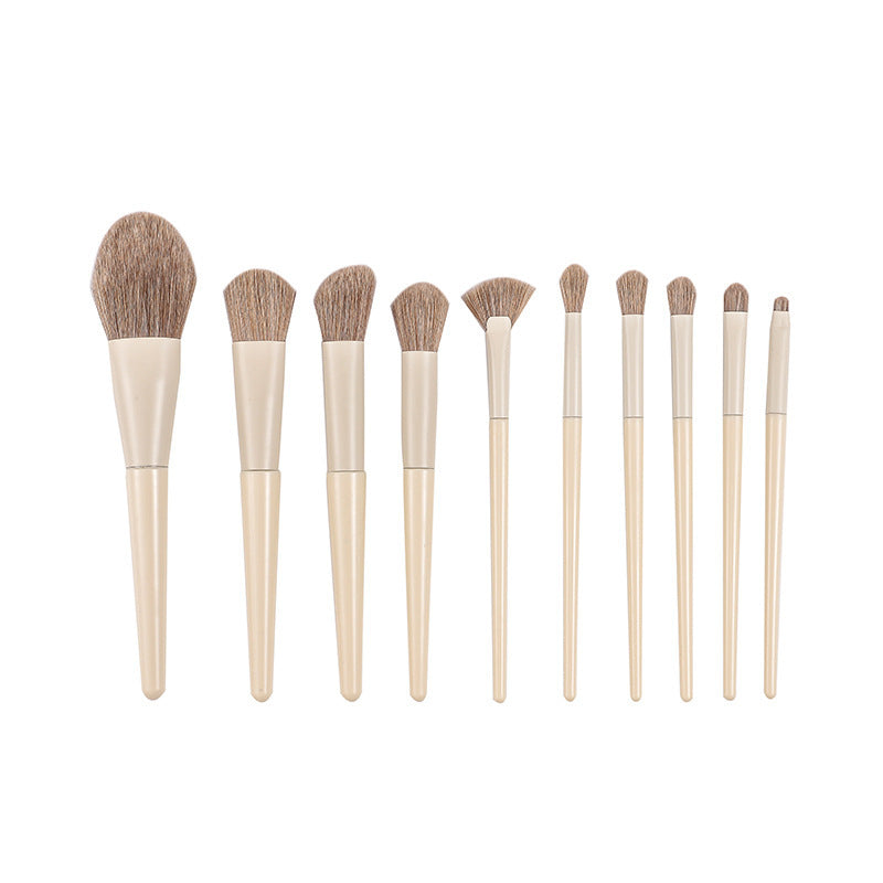 10-Piece Professional Makeup Brush Set – Eye Shadow, Blush, Contour & More