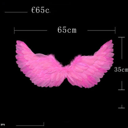 Ailes Accessoires Fleur Fille Robe De Fête Halloween Noël Spectacle Ailes en Plumes