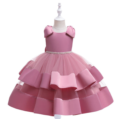 Robe Bouffante de Performance de Nouvelle Princesse Européenne et Américaine pour Fille