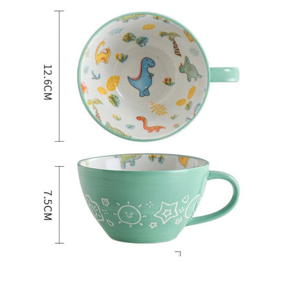 Ceramic Breakfast Mug Microwavable Milk Coffee Mug