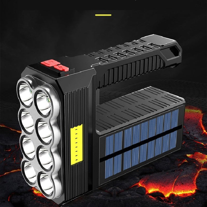 Linterna Led Recargable Solar Usb