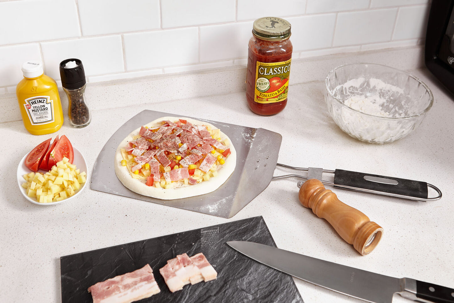 Folding Pizza Spatula Long Handle
