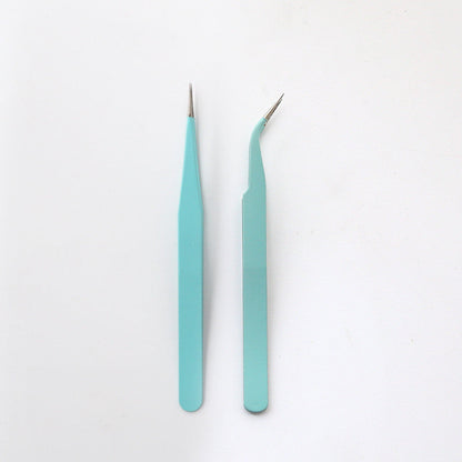 Stainless Steel Tweezers Macaron Colored Handbook And Paper Tape