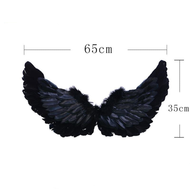Ailes Accessoires Fleur Fille Robe De Fête Halloween Noël Spectacle Ailes en Plumes