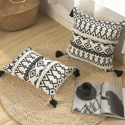 Coussin de canapé nordique, nouveau coussin de taille marocain, coussin touffeté Ins, oreiller de lit