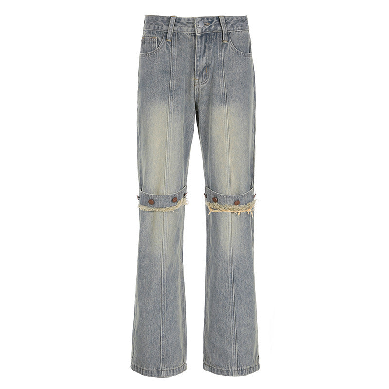 Y2K Baggy Wide Leg Jeans – Women’s Vintage Denim Pants