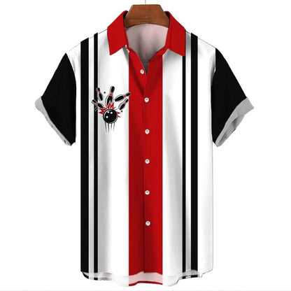 Men's Hawaiian Shirt Casual Button Short Sleeve