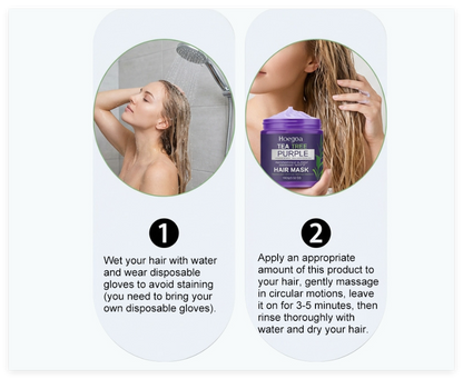 Purple Shampoo for Yellow Tone Removal – Brass Neutralizing Hair Care for Blonde, Silver & Gray Hair
